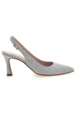 Décolleté Slingback Argento con Tacco a Punta PITTARELLO ROMANTIC 5371