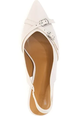 Décolleté Slingback Beige a Punta con Cinturini Decorativi LE HAVRE PARIS CMJ2405315