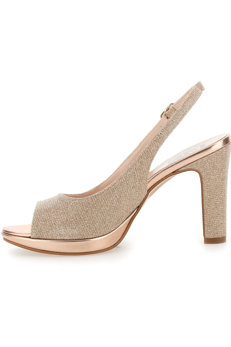 Décolleté Slingback Cipria Effetto Raso PITTARELLO LOVE 4477