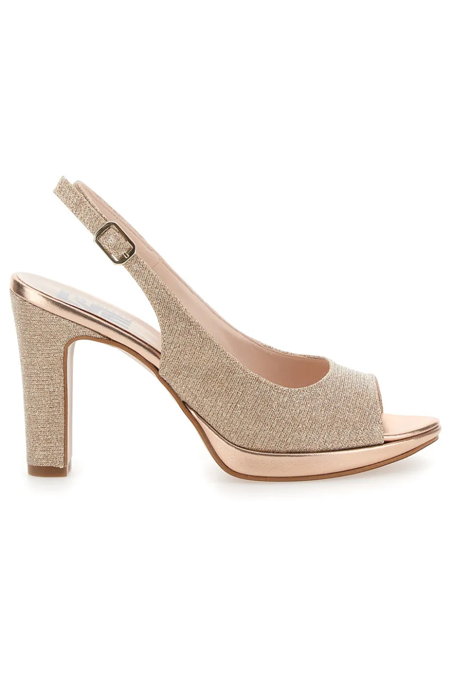 Décolleté Slingback Cipria Effetto Raso PITTARELLO LOVE 4477