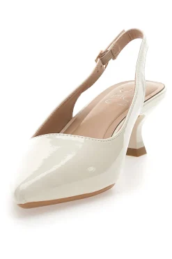 Décolleté Slingback in Vernice Beige MON DIEU FDS246C