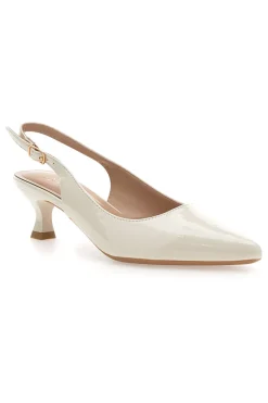 Décolleté Slingback in Vernice Beige MON DIEU FDS246C