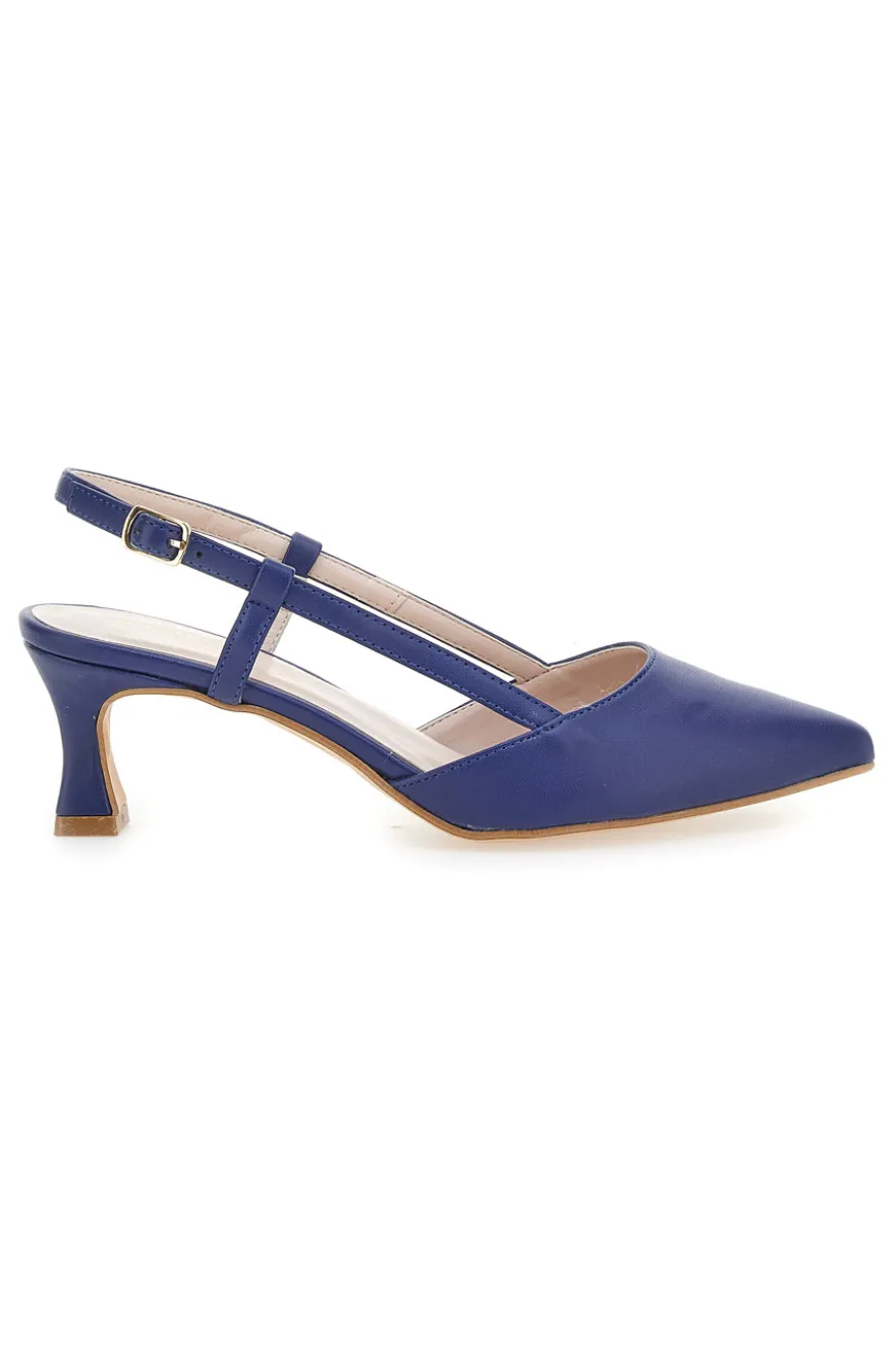 Décolleté Slingback Navy con Tacco Medio PITTARELLO GLAM 3358