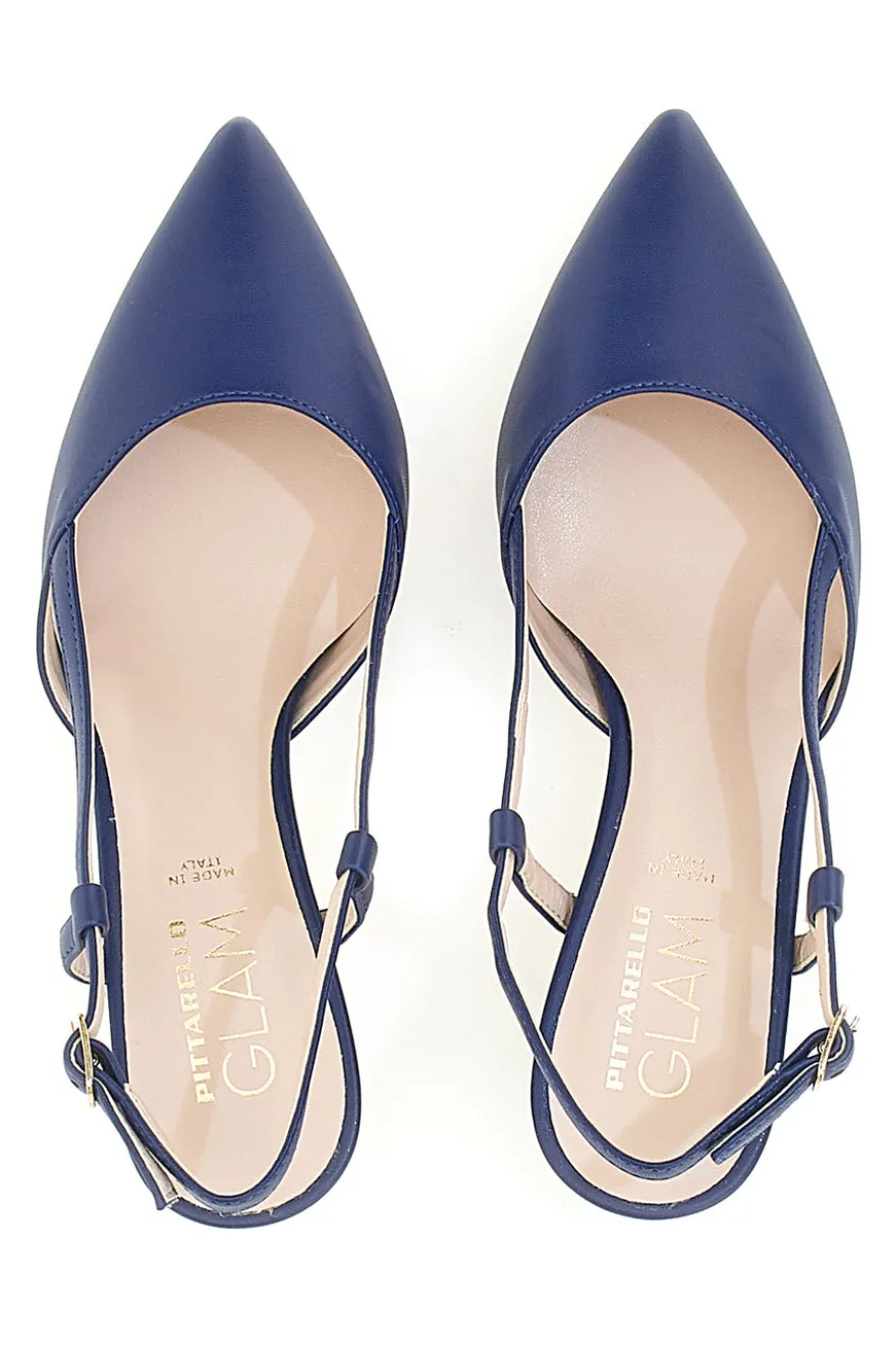 Décolleté Slingback Navy con Tacco Medio PITTARELLO GLAM 3358