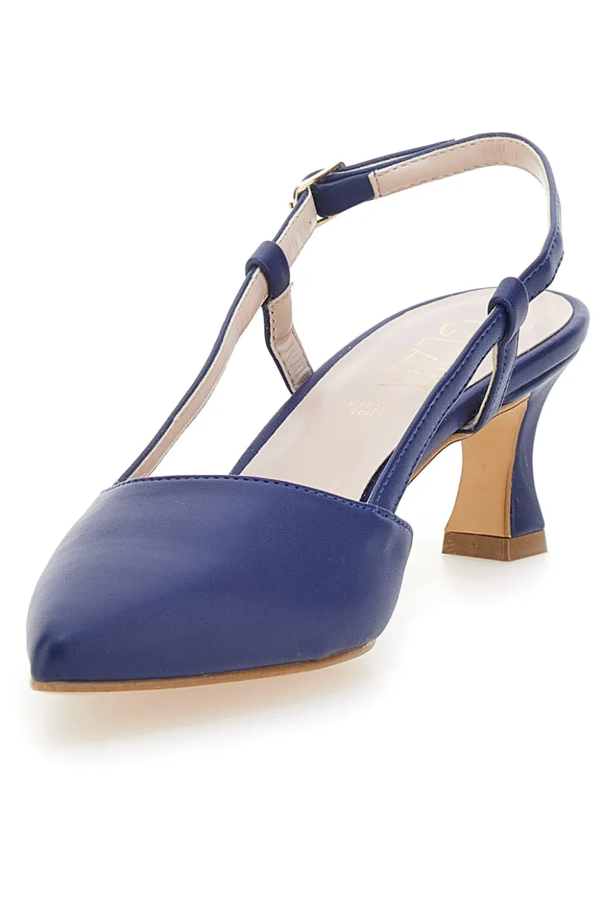 Décolleté Slingback Navy con Tacco Medio PITTARELLO GLAM 3358