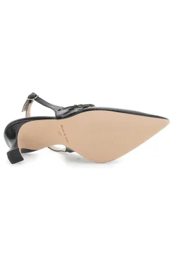 Décolleté Slingback Nere a Punta Effetto Vernice PITTARELLO GLAM 3591