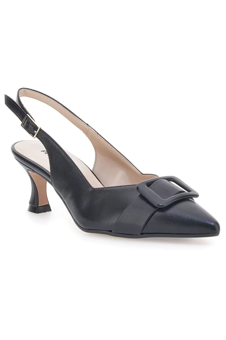 Décolleté Slingback Nere a Punta PITTARELLO P555