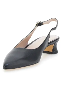 Décolleté Slingback Nere a Punta con Tacco Basso PITTARELLO GLAM 3614