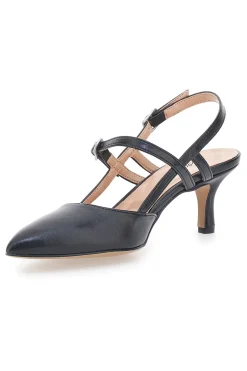 Décolleté Slingback Nere a Punta con Cinturini PITTARELLO COUTURE 1175