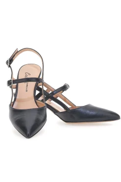 Décolleté Slingback Nere a Punta con Cinturini PITTARELLO COUTURE 1175