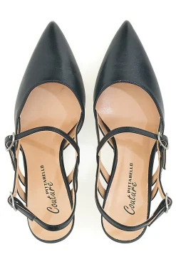 Décolleté Slingback Nere a Punta con Cinturini PITTARELLO COUTURE 1175