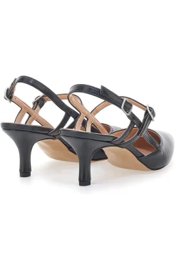 Décolleté Slingback Nere a Punta con Cinturini PITTARELLO COUTURE 1175