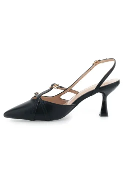 Décolleté Slingback Nere con Cinturini FIRST LADY 9532