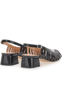 Décolleté Slingback Nere Con Tacco Basso e Punta Chiusa PITTARELLO COUTURE 3906