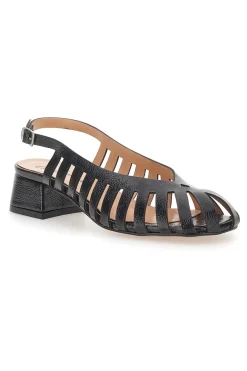 Décolleté Slingback Nere Con Tacco Basso e Punta Chiusa PITTARELLO COUTURE 3906