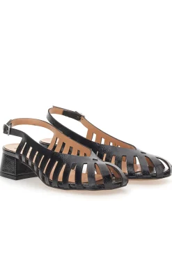 Décolleté Slingback Nere Con Tacco Basso e Punta Chiusa PITTARELLO COUTURE 3906