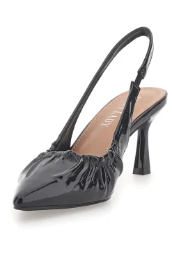 Décolleté Sling-back Nere Con Tacco First Lady P593