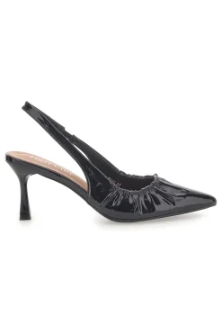 Décolleté Sling-back Nere Con Tacco First Lady P593