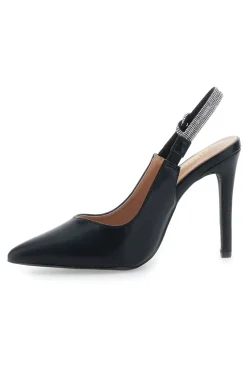 Décolleté Slingback Nere con Tacco Alto FIRST LADY P528