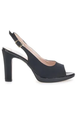 Décolleté Slingback Nere Effetto Raso PITTARELLO LOVE 4477