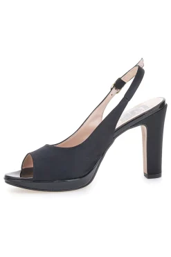 Décolleté Slingback Nere Effetto Raso PITTARELLO LOVE 4477