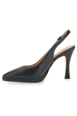Décolleté Slingback Nere Eleganti con Tacco Alto Mon Dieu 1929Q35