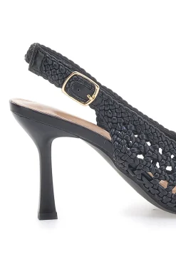 Décolleté Sling-back Nero First Lady P588