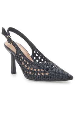 Décolleté Sling-back Nero First Lady P588