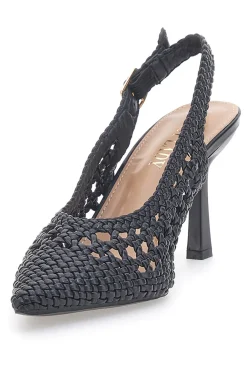 Décolleté Sling-back Nero First Lady P588