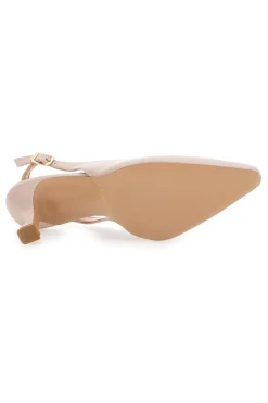 Décolleté Slingback Nude a Punta Pittarello Couture 8318