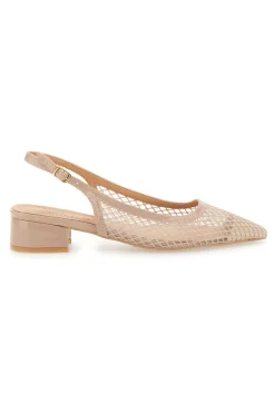Décolleté Slingback Nude con Tomaia Traforata Mon Dieu 883137