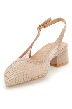 Décolleté Slingback Nude con Tomaia Traforata Mon Dieu 883137
