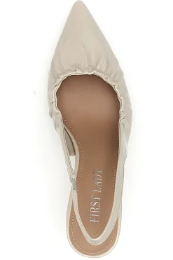 Décolleté Sling-back Nude Con Tacco First Lady P593