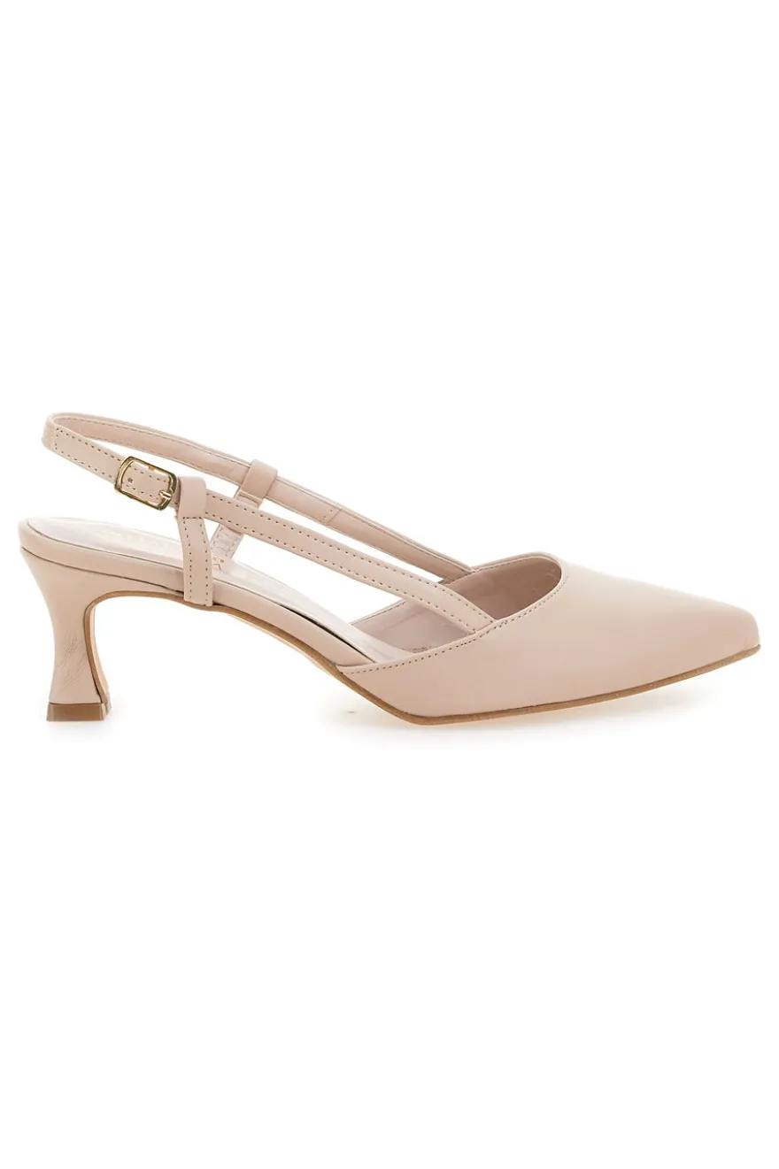 Décolleté Slingback Nude con Tacco Medio PITTARELLO GLAM 3358