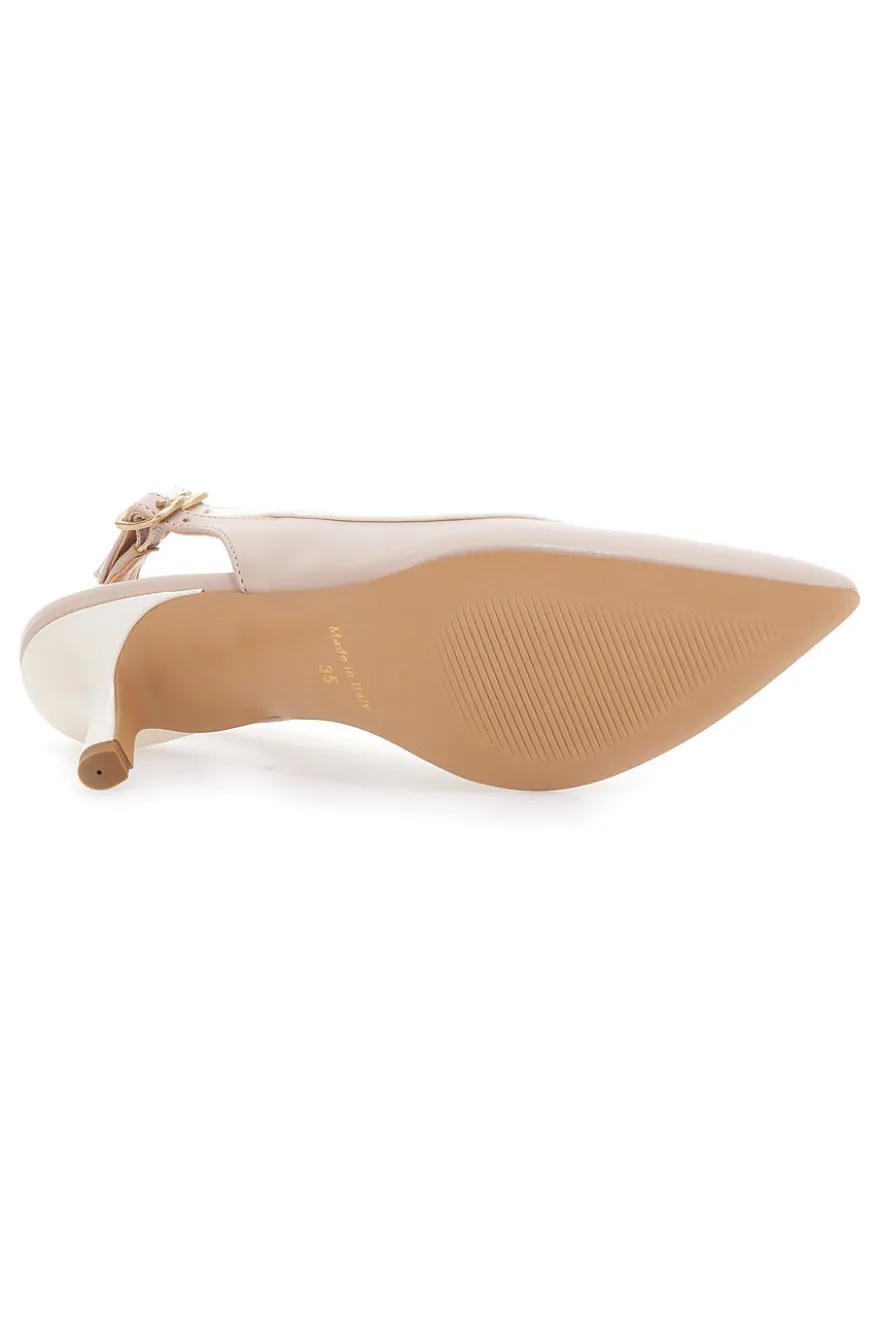Décolleté Slingback Nude con Doppio Cinturino Posteriore PITTARELLO COUTURE 1706