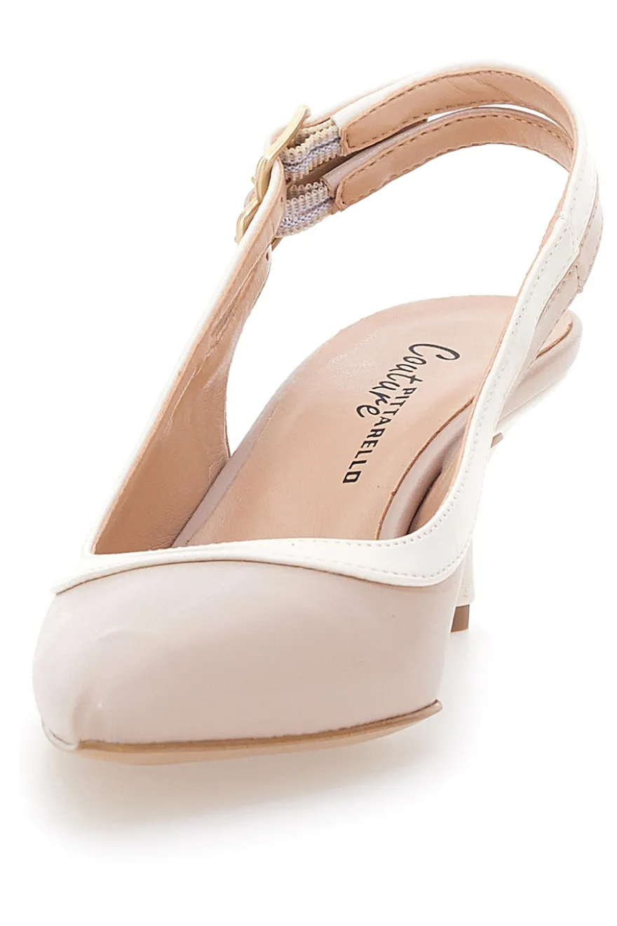Décolleté Slingback Nude con Doppio Cinturino Posteriore PITTARELLO COUTURE 1706