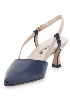 Décolleté Slingback Nude e Blu a Punta PITTARELLO P506