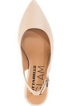 Décolleté slingback nude Made in Italy Pittarello Glam 935
