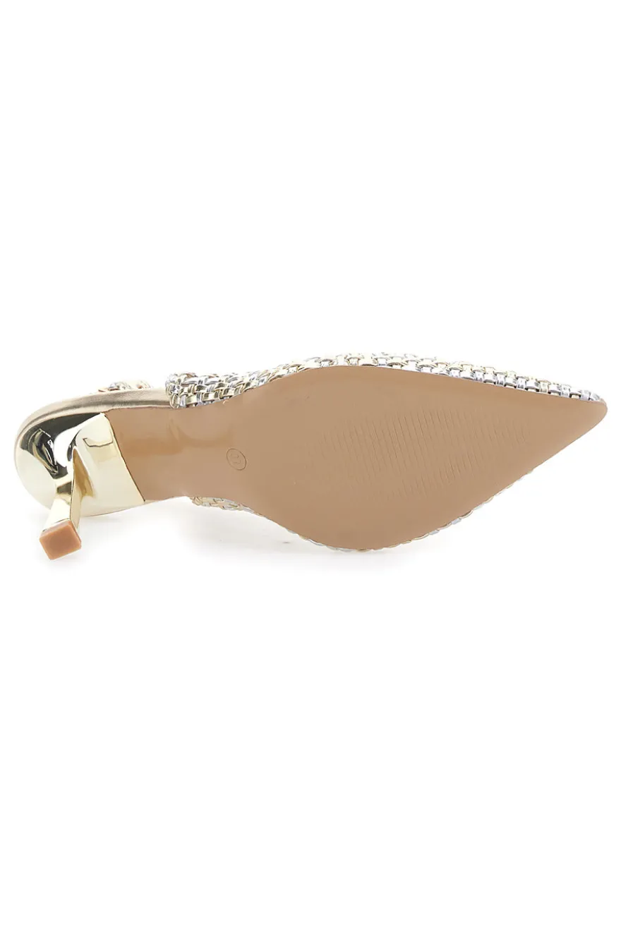 Décolleté Sling-back Oro First Lady P588