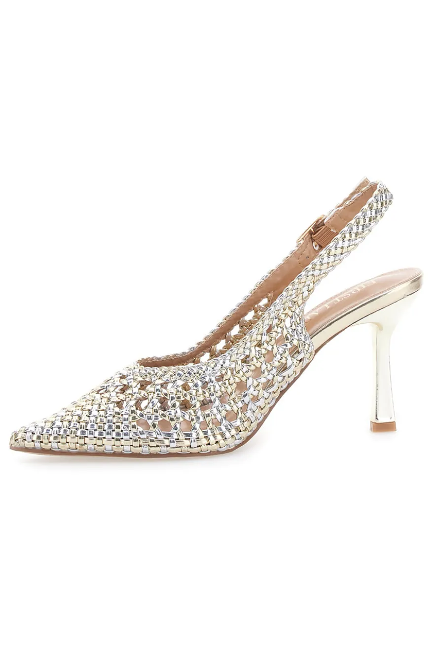 Décolleté Sling-back Oro First Lady P588