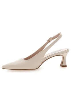 Décolleté Slingback Panna a Punta Made in Italy PITTARELLO LOVE 503