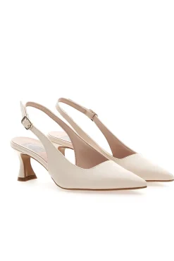 Décolleté Slingback Panna a Punta Made in Italy PITTARELLO LOVE 503