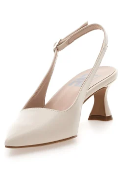 Décolleté Slingback Panna a Punta Made in Italy PITTARELLO LOVE 503