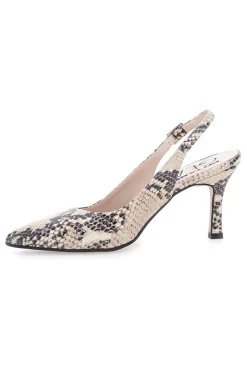 Décolleté slingback pitonata Made in Italy Pittarello Glam 5173