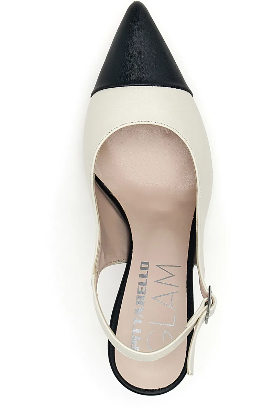 Décolleté Slingback Pittarello Glam Bianche 256