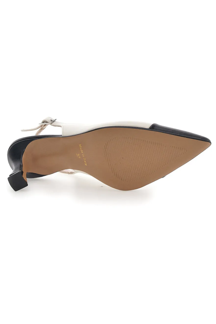 Décolleté Slingback Pittarello Glam Bianche 256