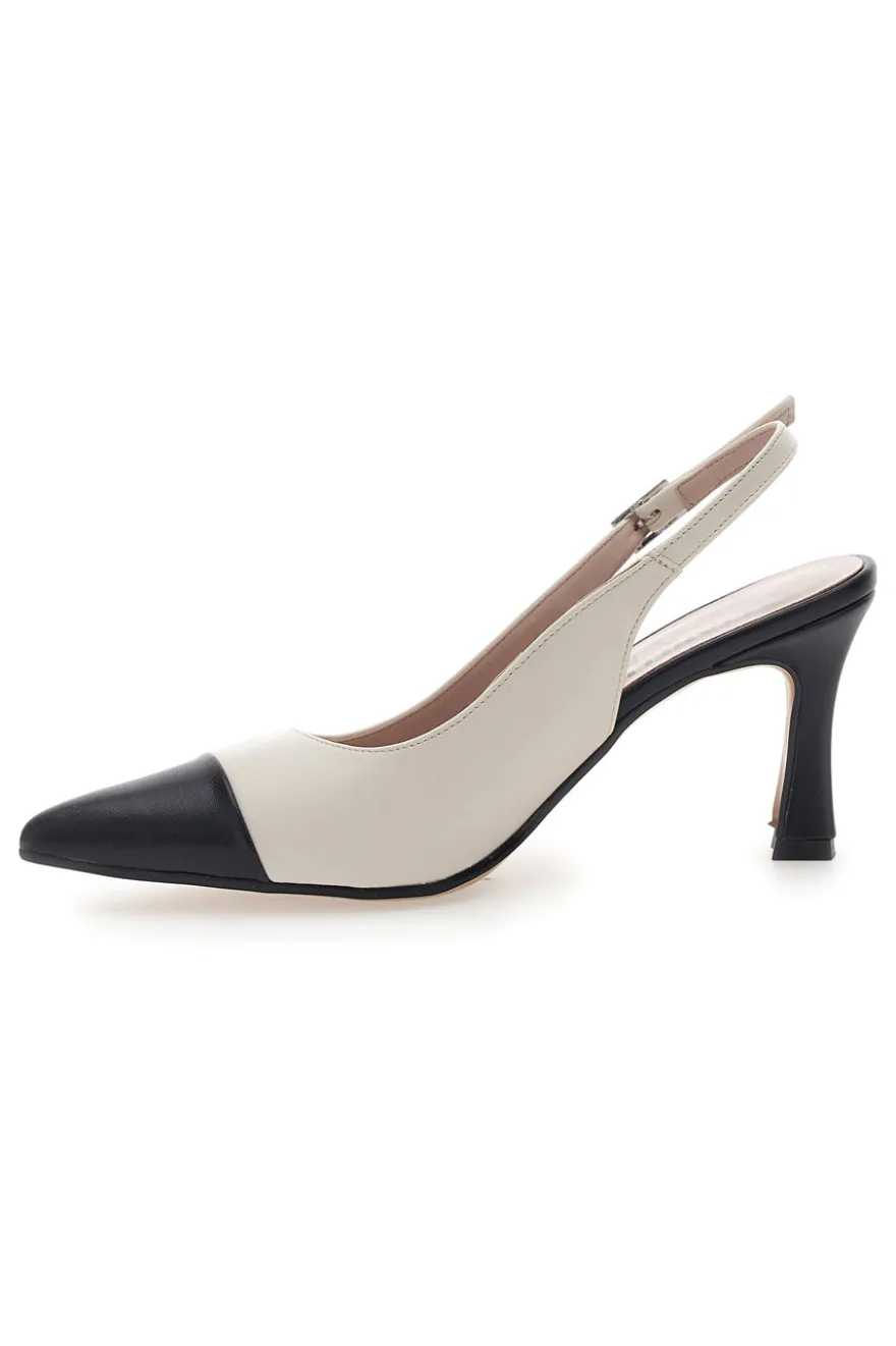 Décolleté Slingback Pittarello Glam Bianche 256