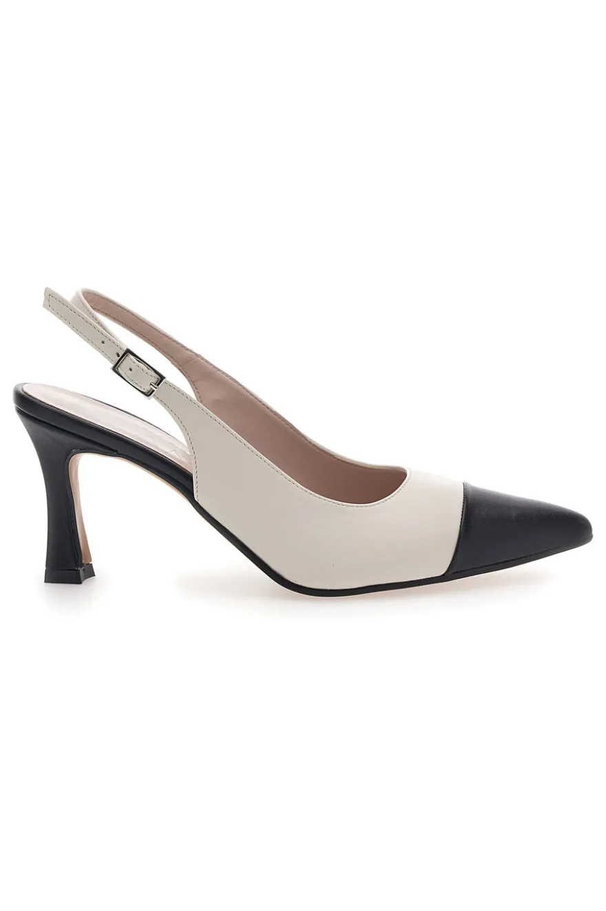 Décolleté Slingback Pittarello Glam Bianche 256