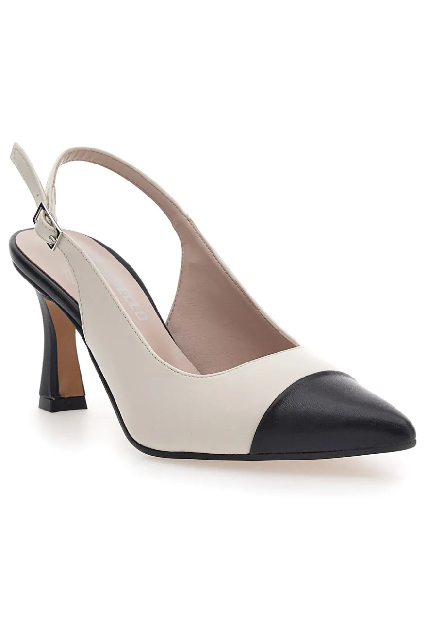 Décolleté Slingback Pittarello Glam Bianche 256