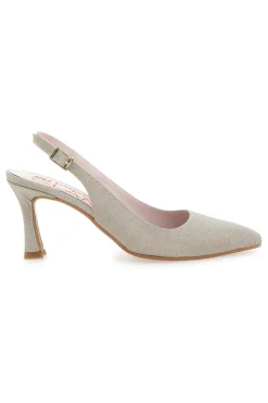 Décolleté Slingback Platino con Tacco a Punta PITTARELLO GLAM 5371